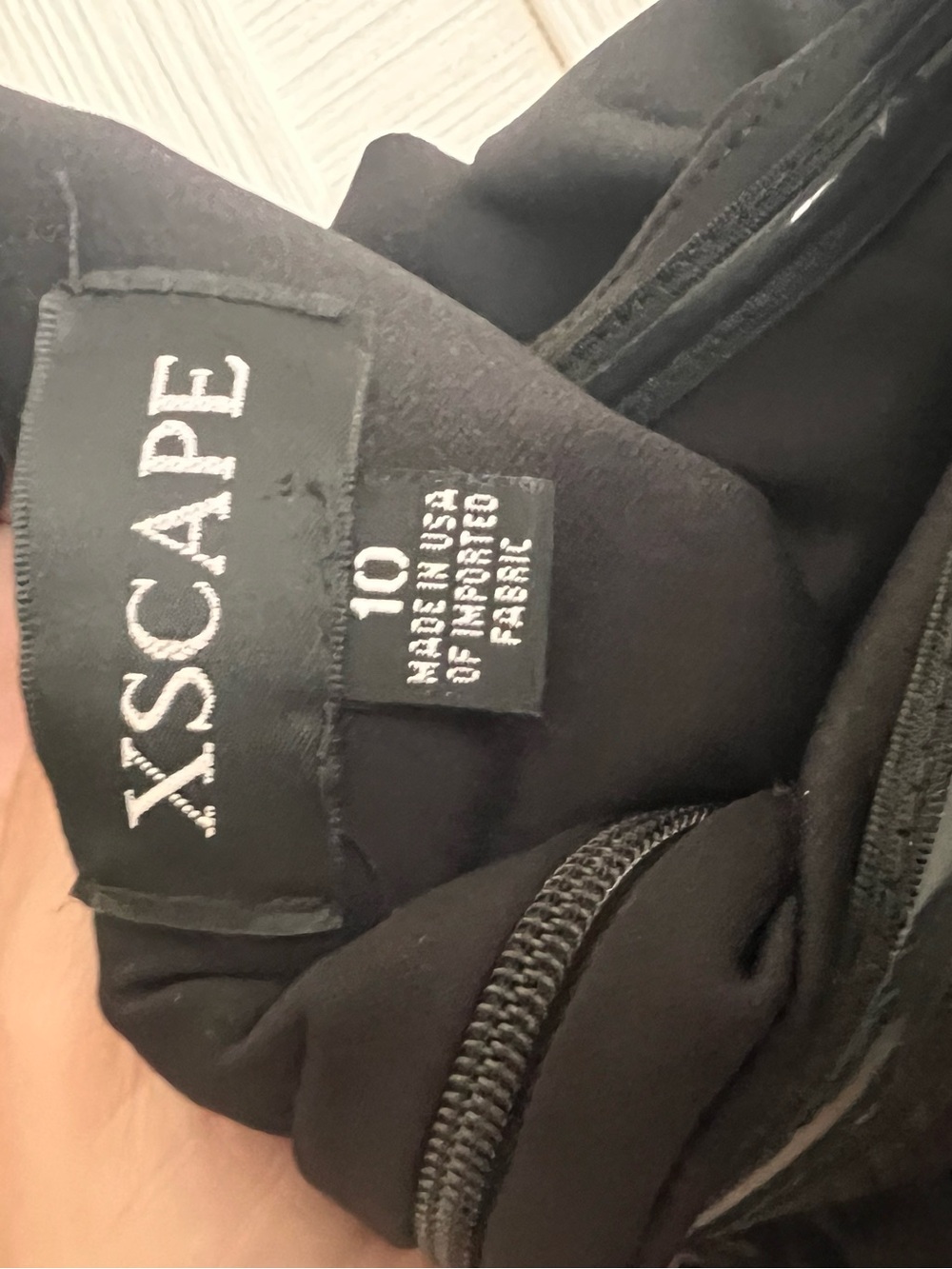 Xscape Black One-Shoulder Ruffle Dress - Picture 4 of 4